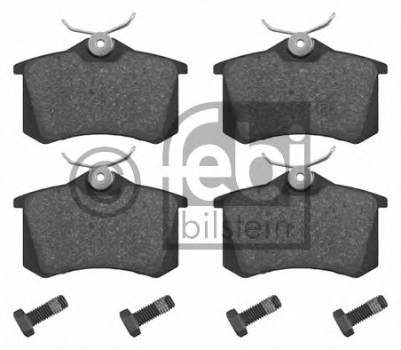 PA1563 Brake Pad Set disc brake Rear Axle