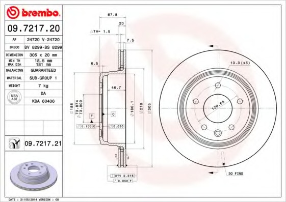 Delphi BG3542 Brake Disc