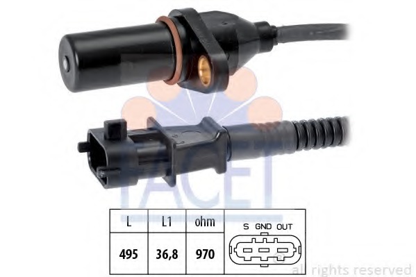 Crankshaft position sensor for Hyundai GETZ (TB) 05.2002-09.2005