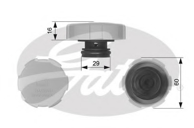 radiator VAICO V40-0559 Cap