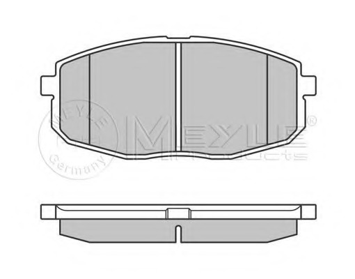 MEYLE 025 239 6617//W BRAKE PAD SET DISC BRAKE Front