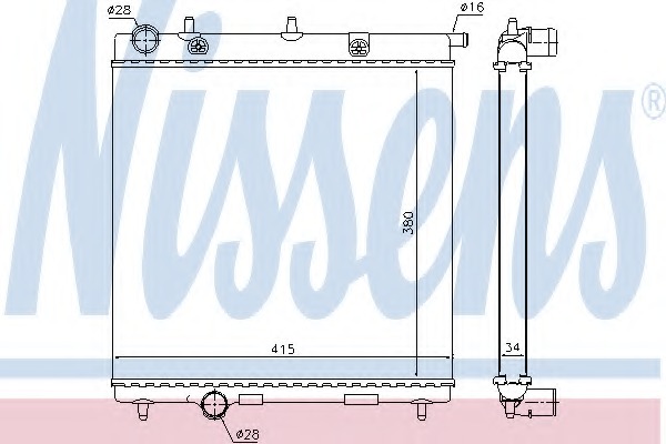 Nissens 63505 Radiator engine cooling