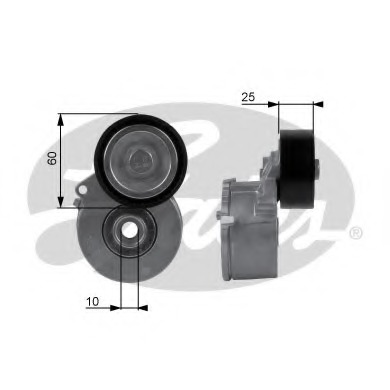 pack of one febi bilstein 19482 Tensioner Pulley for auxiliary belt