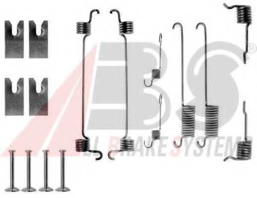 MBA841 MINTEX Accessory Kit parking brake shoes rear