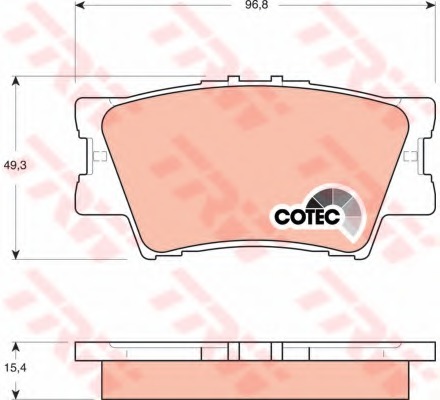 Mintex MDB2851 Brake Pad Set