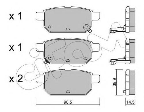suzuki s cross brake pads