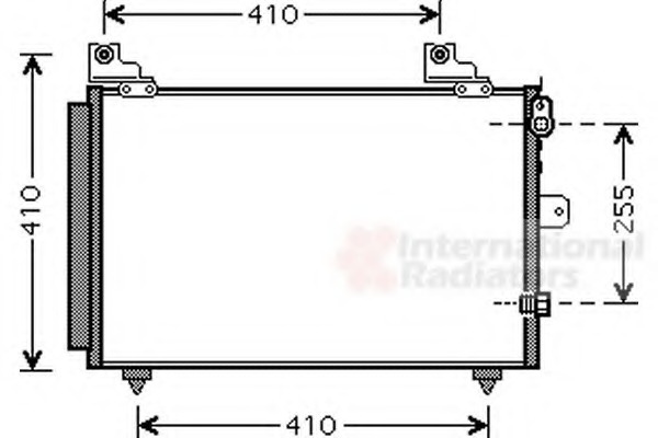 Nissens Condenser 940359 Fit with Daihatsu Terios