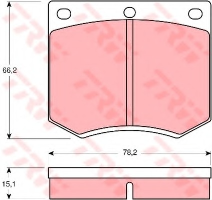 QH BP102 Brake Pad Set