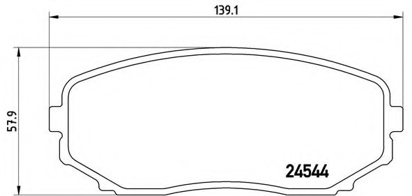 Brembo Front Brake Pad Set Mazda CX-7 P49040