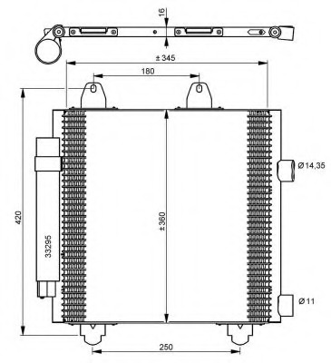 Nissens 94891 Condenser air conditioning