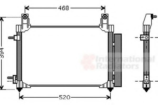 Van Wezel 81005081 Condenser Air Conditioning