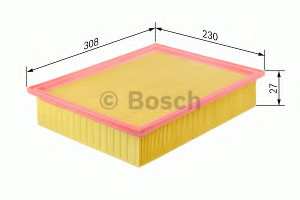 1 FILTRO ARIA BOSCH 1 457 433 571 adatto per GMC Opel Vauxhall CHEVROLET
