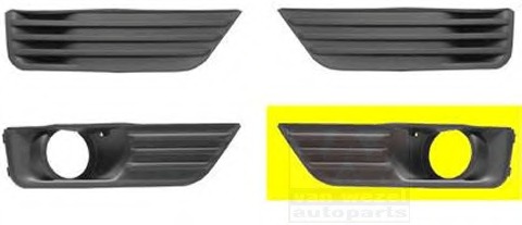 DIEDERICHS 1416049/ Frame fog light Lamp Left