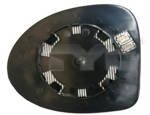 Van Wezel 4371838 Mirror Glass Exterior Mirrors