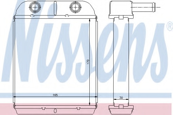 interior heating Nissens 77504 Heat Exchanger