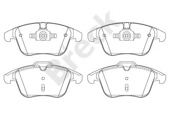 BRECK 24123 701 00 Brake Pads