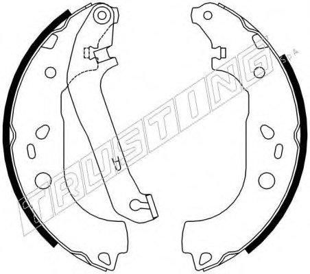 MINTEX REAR AXLE BRAKE SHOES SET FOR FORD FOCUS MFR592 REAL IMAGE OF PART