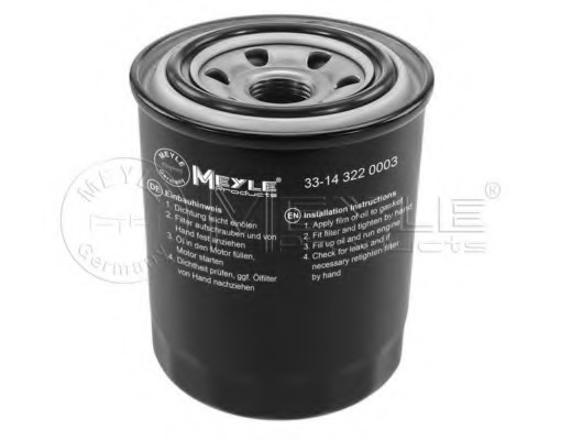 Screw-on Filter 33-14 016 0000 Meyle Oil Filter