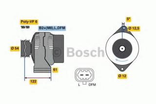 Alternator Bosch 0 986 080 370 For Opel Vectra C Alvadi Ee