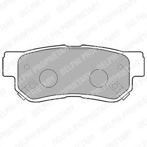 Set of 4 Brembo P30014 Rear Disc Brake Pad