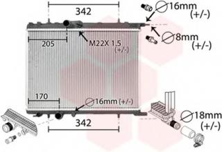 engine cooling Nissens 63502 Radiator