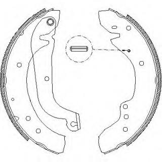 MINTEX MFR404 BRAKE SHOE SET Rear