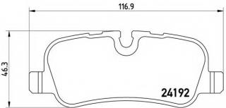 LAND ROVER LR055455 GENUINE OEM BRAKE PADS
