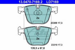 ATE 13.0470-7169.2 Brake Pads