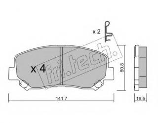 Wear Warning Contact Front Brake Pads Fits Akebono System Incl Mintex MDB3292