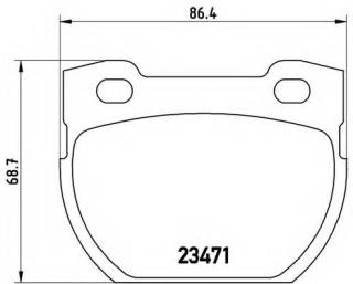Rear Brake Pads for Land Rover Defender 110 130 OE FERODO SFP000250