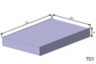 Filtre intérieur Filtron k1200a-2x