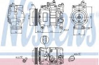 Nissens 89049 Compressor air conditioning