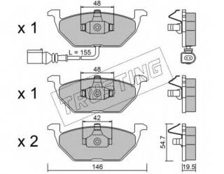 REMSA Brake Pad Set disc brake 0633.41