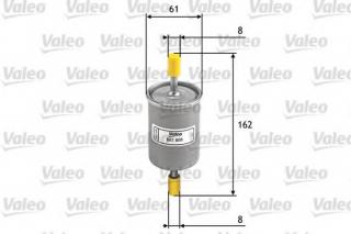 3172200 UFI Fuel Filter Petrol Replaces KL84,450905316