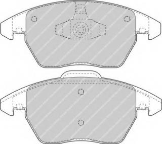 set of 4 disc brake Ferodo FDB1755 Brake Pad Set