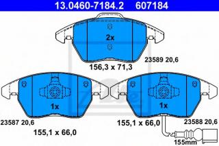 ATE 13.0470-7184.2 Brake Pads
