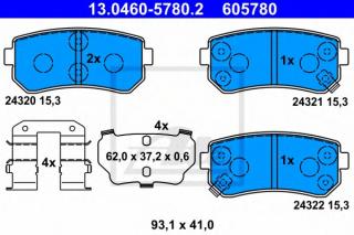 disc brake Japanparts PP-K09AF Brake Pad Set