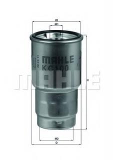 Fuel Filter Mahle Original Kc 100d For Toyota Echo Alvadi Ee