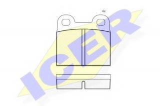 Pidurikattekomplekt, ketaspidur ICER 180059