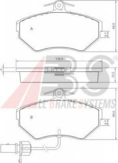 Front Axle With anti-squeak plate 025 219 4519//W Meyle Brake Pad Set