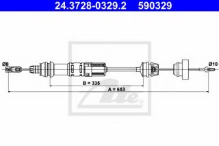 ABS K24920 Cble dembrayage