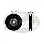 Deflection/Guide Pulley, v-belt