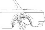 Inner rear wheel arch