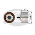 Polia de desvio/de guia, correia dentada