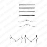 Kit de acessórios, pastilhas de travão