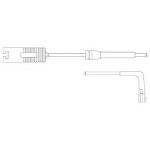 Jogo de contactos avisadores, desgaste pastilhas de travão