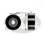 Polia de desvio/de guia, correia trapezoidal estriada