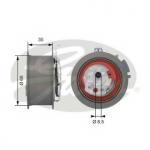 Rolo tensor, correia dentada