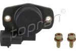 Potentiometer throttle valve